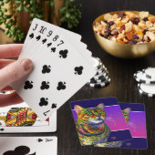 Macchi Kat Kijkend naar jou in ongeloof Pokerkaarten (Insitu)