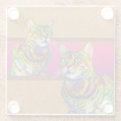 MACCHI-KWADRAAT GLAZEN ONDERZETTER (Achterkant)