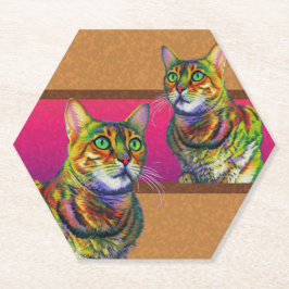 MACCHI-KWADRAAT KARTONNEN ONDERZETTERS