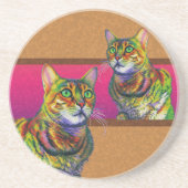 MACCHI-KWADRAAT ZANDSTEEN ONDERZETTER (Voorkant)