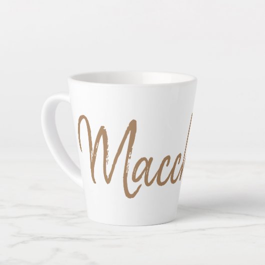 Macchiato-koffieliefhebbers espresso latte mok (Linkerhoek)