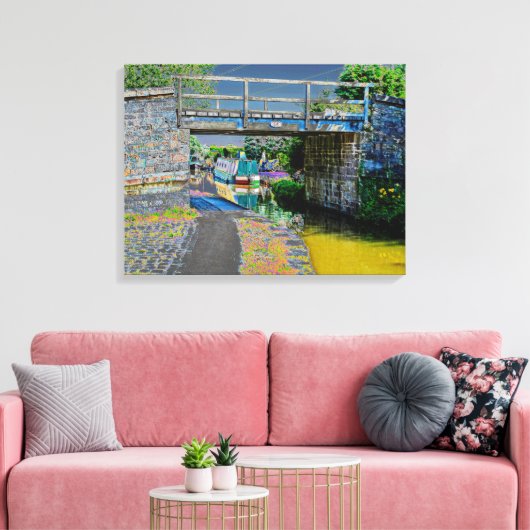 Macclesfield Canal Card Acrylprint Canvas Afdruk (Insitu (Woonkamer))