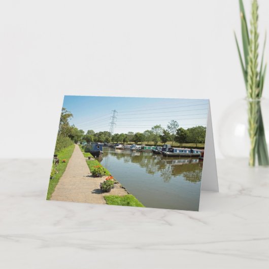 Macclesfield Canal Higher Poynton Cheshire Bedankkaart (Voorkant)