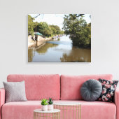 Macclesfield Canal Higher Poynton Cheshire Canvas Afdruk (Insitu (Woonkamer))