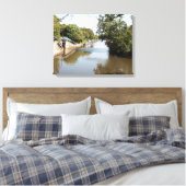 Macclesfield Canal Higher Poynton Cheshire Canvas Afdruk (Insitu (Slaapkamer))