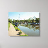 Macclesfield Canal Higher Poynton Cheshire Canvas Afdruk (Voorkant)