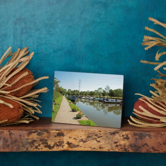 Macclesfield Canal Higher Poynton Cheshire Fotoplaat (Zijkant)