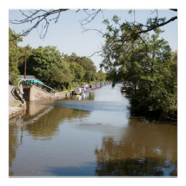 Macclesfield Canal Higher Poynton Cheshire Perfect Poster