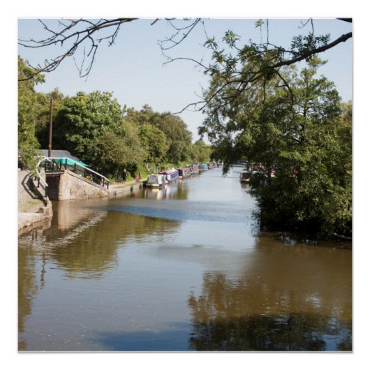 Macclesfield Canal Higher Poynton Cheshire Perfect Poster (Voorkant)