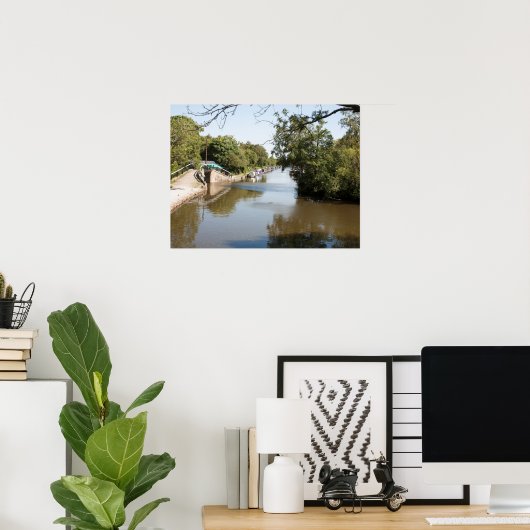 Macclesfield Canal Higher Poynton Cheshire Poster (Thuiskantoor)