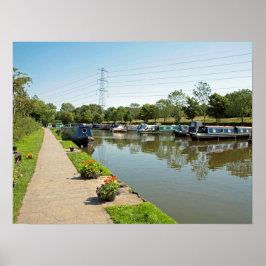 Macclesfield Canal Higher Poynton Cheshire Poster