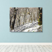 Macclesfield Forest Winter Card Acrylprint Canvas Afdruk (Insitu (Houten vloer))