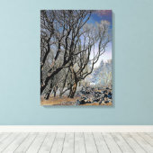 Macclesfield Forest Winter Card Acrylprint Canvas Afdruk (Insitu (Houten vloer))