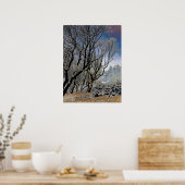 Macclesfield Forest Winter Card Acrylprint Poster (Keuken)