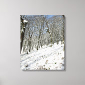 Macclesfield Forest Winter Card Canvas Afdruk (Voorkant)