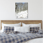 Macclesfield Forest Winter Card Canvas Afdruk (Insitu (Slaapkamer))