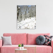 Macclesfield Forest Winter Card Canvas Afdruk (Insitu (Woonkamer))