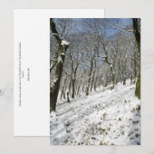 Macclesfield Forest Winter Card Feestdagenkaart (Voorkant / Achterkant)