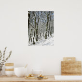 Macclesfield Forest Winterkaart Canvasprint Poster (Keuken)