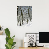 Macclesfield Forest Winterkaart Canvasprint Poster (Thuiskantoor)