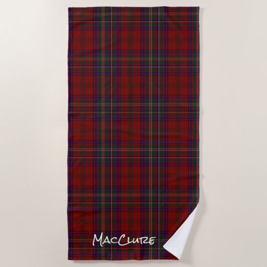 MacClure Clan Tartan Pset Beach Towel Strandlaken (Voorkant)