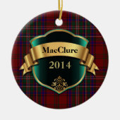 MacClure Tartan Aangepast ornament (Voorkant)