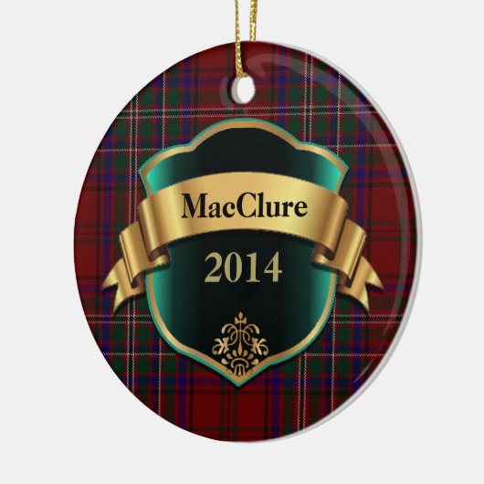 MacClure Tartan Aangepast ornament (Links)