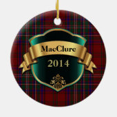 MacClure Tartan Aangepast ornament (Achterkant)