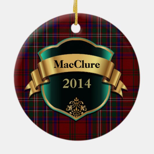 MacClure Tartan Aangepast ornament (Achterkant)