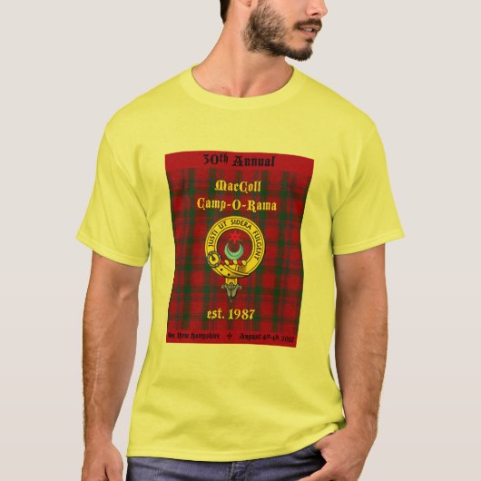 MacColl 2017 Camp-o-Rama T-shirt (Voorkant)