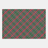 MacCulloch Tartan Plaid Kerstmis Inpakpapier Vel (Voorkant 3)
