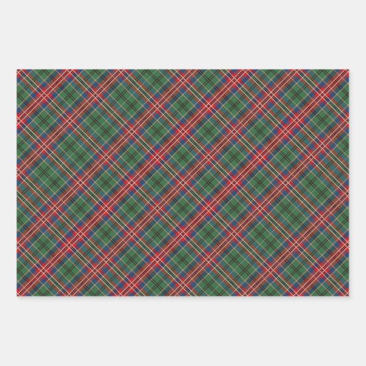 MacCulloch Tartan Plaid Kerstmis Inpakpapier Vel (Voorkant)