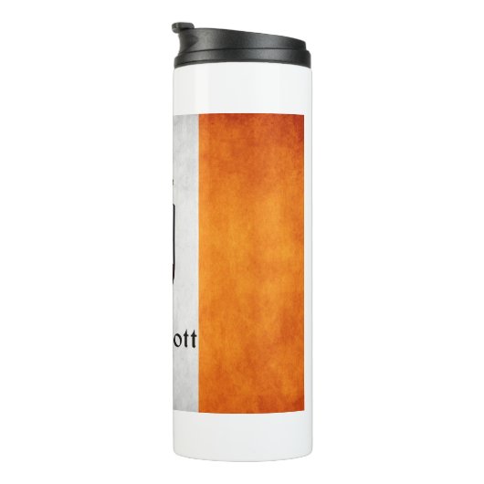 MacDermott Family Crest op Ierse vlag Thermosbeker (Geroteerd rechts)