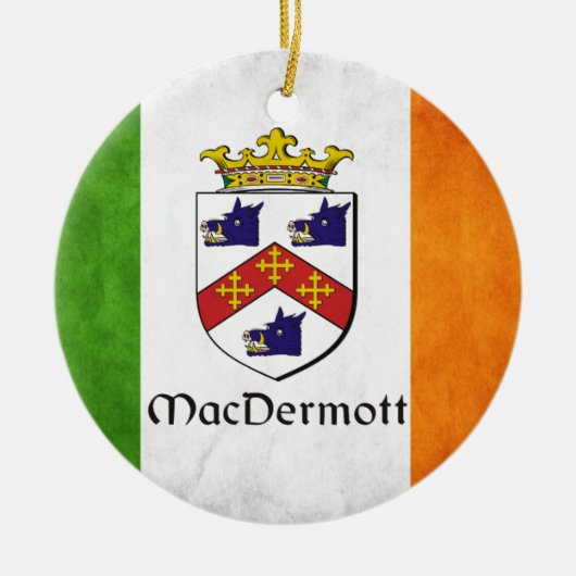 MacDermott Irish Keramisch Ornament (Voorkant)