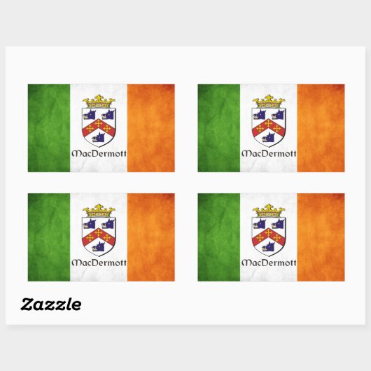 MacDermott Irish Rechthoekige Sticker (Vel)