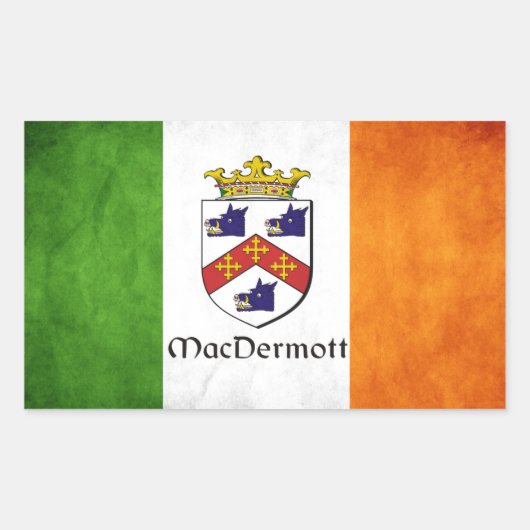 MacDermott Irish Rechthoekige Sticker (Voorkant)