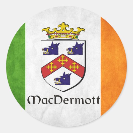 MacDermott Irish Ronde Sticker (Voorkant)