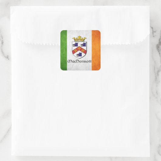 MacDermott Irish Vierkante Sticker (Tas)