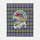 MacDonald Ancient Macdonalds of Donald Clan Badge Fleece Deken (Voorkant)