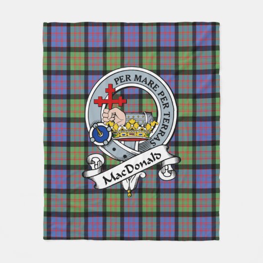 MacDonald Ancient Macdonalds of Donald Clan Badge Fleece Deken (Voorkant)