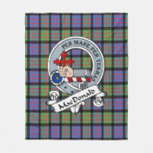 MacDonald Ancient Macdonalds of Sleat Clan Badge T Fleece Deken (Voorkant)