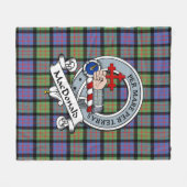 MacDonald Ancient Macdonalds of Sleat Clan Badge T Fleece Deken (Voorkant (Horizontaal))
