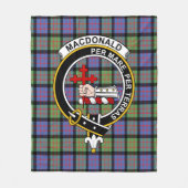 MacDonald Ancient Macdonalds of Sleat Clan Badge T Fleece Deken (Voorkant)