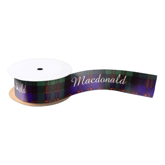 Macdonald Clan Pset Scottish tartan Satijnen Lint (Spoel)