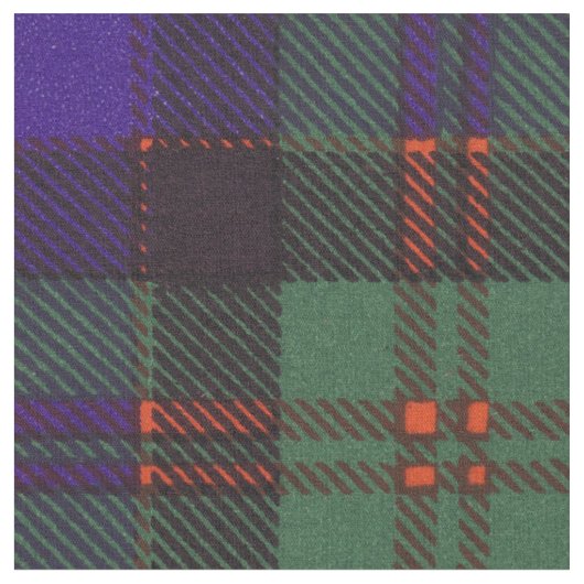 Macdonald clan Pset Scottish tartan Stof (Close Up)