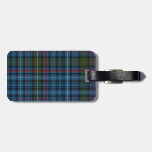 MacDonald Clan Tartan Pset Bagagelabel (Achterkant horizontaal)