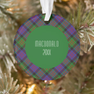 MacDonald Clan Tartan Schotse Ruitpatroon Ornament
