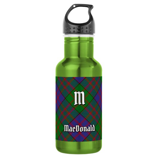 MacDonald Clan Tartan Waterfles (Voorkant)