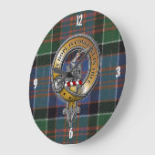 MacDonald Clanranald Tartan & Badge Grote Klok (Hoek)