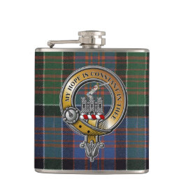 MacDonald Clanranald Tartan & Badge Heupfles